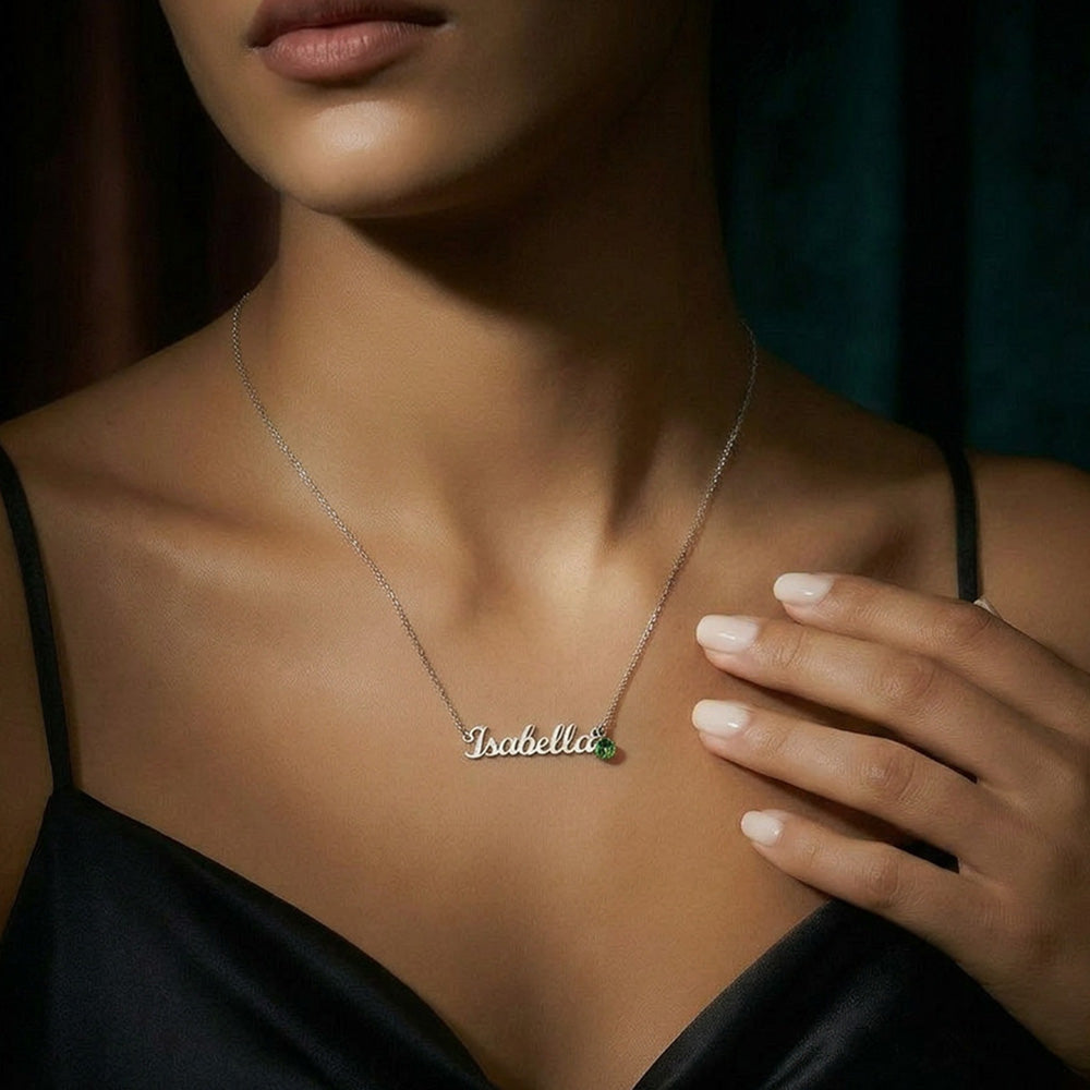 Customized Necklace with Birthstone