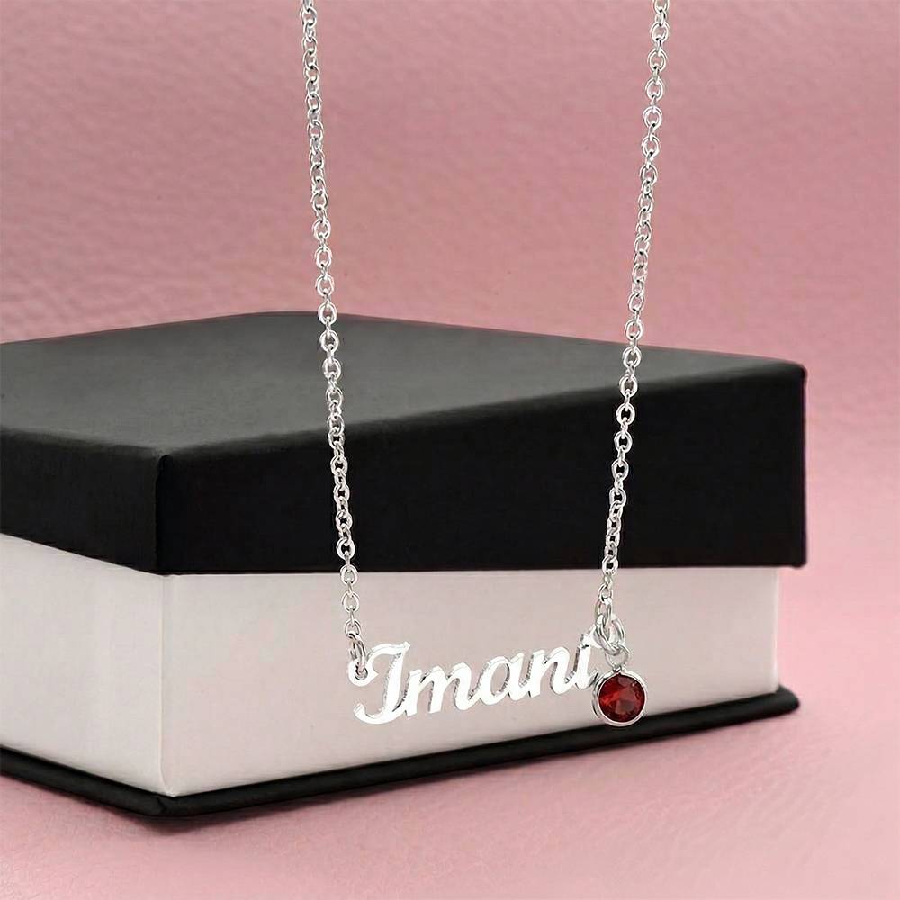 Customized Necklace with Birthstone