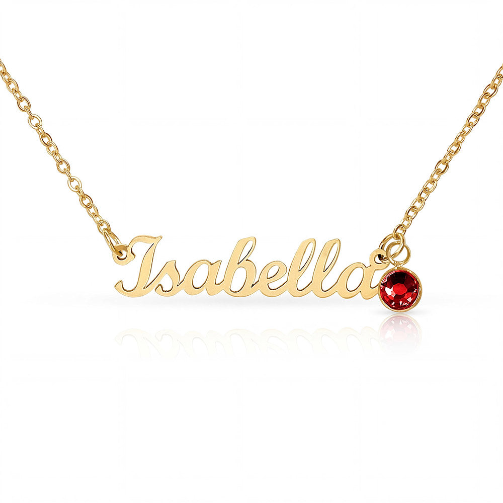 Customized Necklace with Birthstone