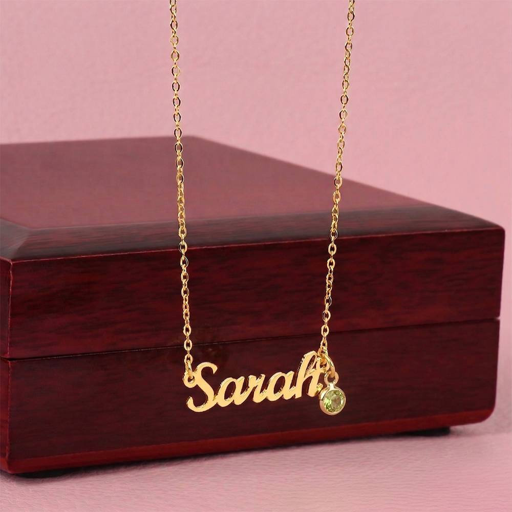 Customized Necklace with Birthstone